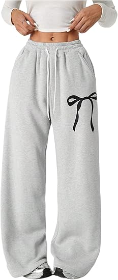 20 Girl's Bowknot Baggy Sweatpants Lightweight