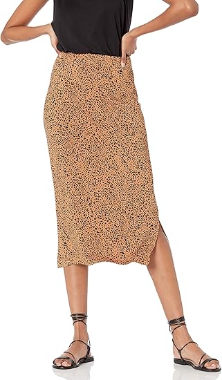 4 Women's Pull-On Knit Midi Skirt